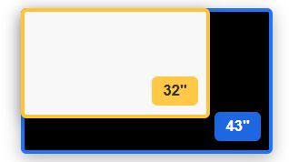 32 inch vs 40 inch TV size comparison